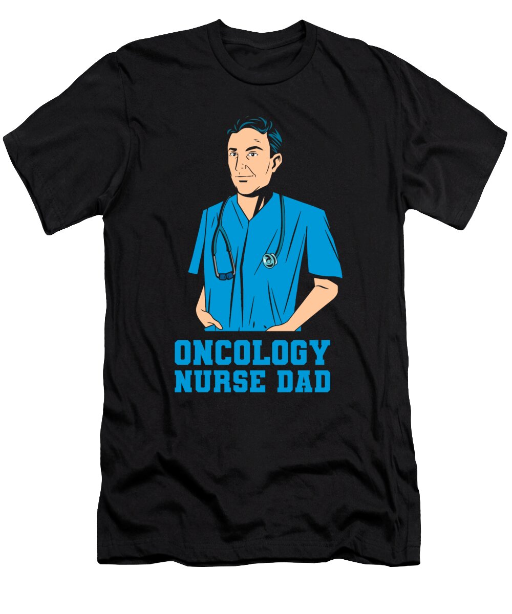 Nursing Father Caretaker Hospital Oncology Nurse Crazy Squirrel T-Shirt