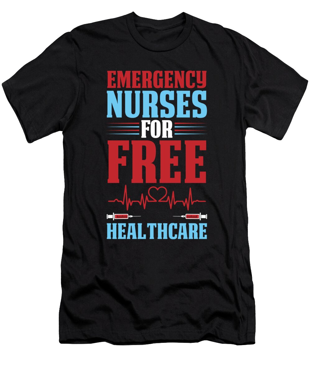 Nursing Healthcare Caretaker Hospital Emergency Nurse Crazy Squirrel T-Shirt