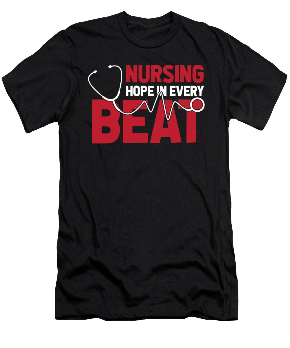 Nursing Hospital Caretaker Nurse Ekg Crazy Squirrel T-Shirt