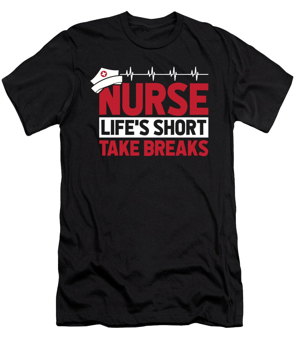 Nursing Hospital Caretaker Nurse Relaxing Crazy Squirrel T-Shirt