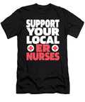 Nursing Humor Caretaker Hospital Emergency Nurse Crazy Squirrel T-Shirt