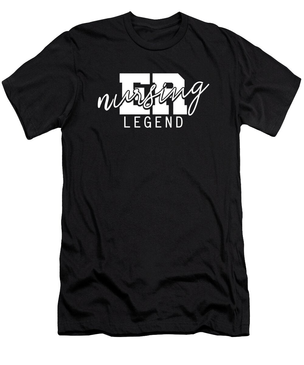 Nursing Legend Caretaker Hospital Emergency Nurse Crazy Squirrel T-Shirt