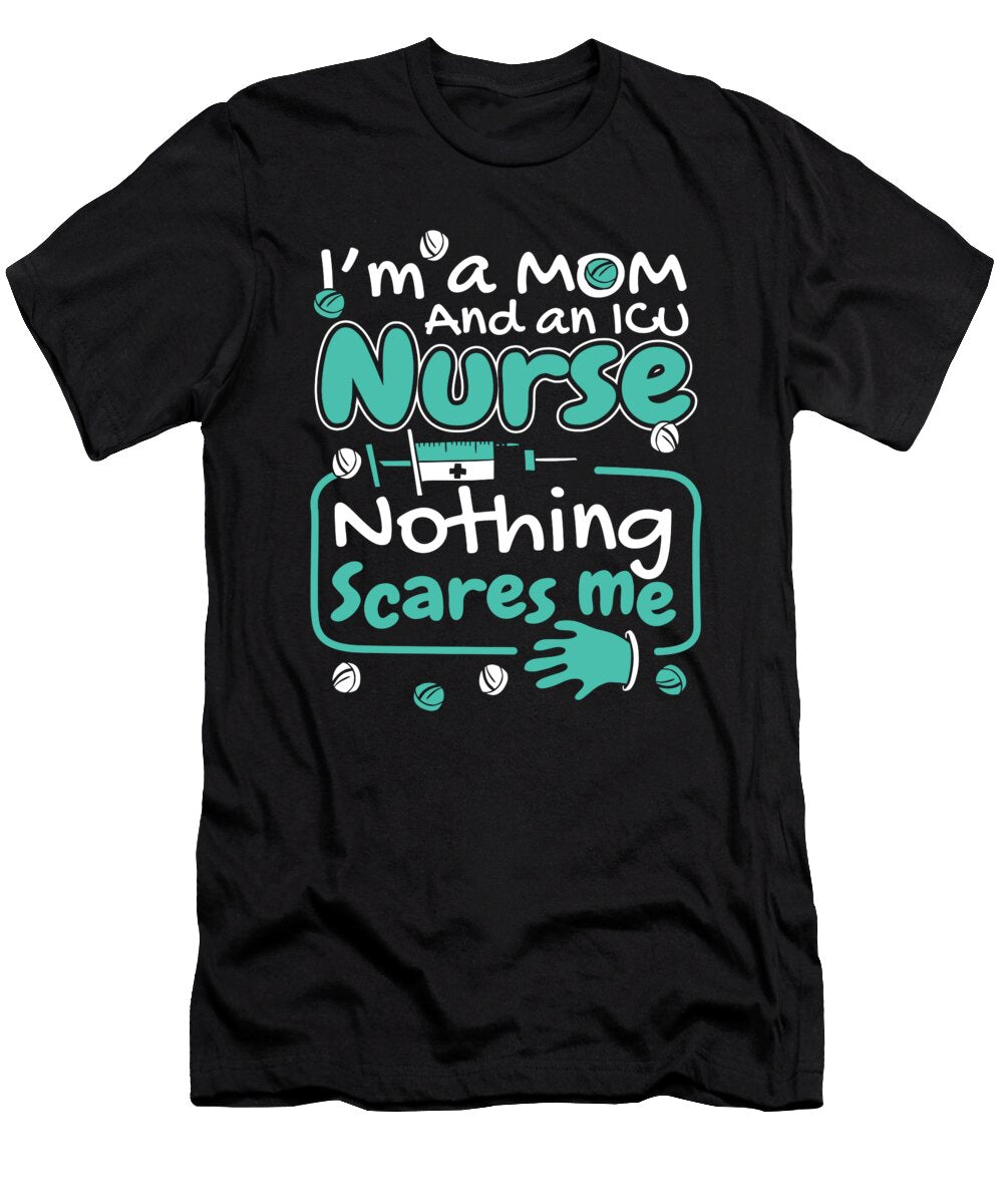 Nursing Mom Hospital Caretaker Icu Nurse Crazy Squirrel T-Shirt