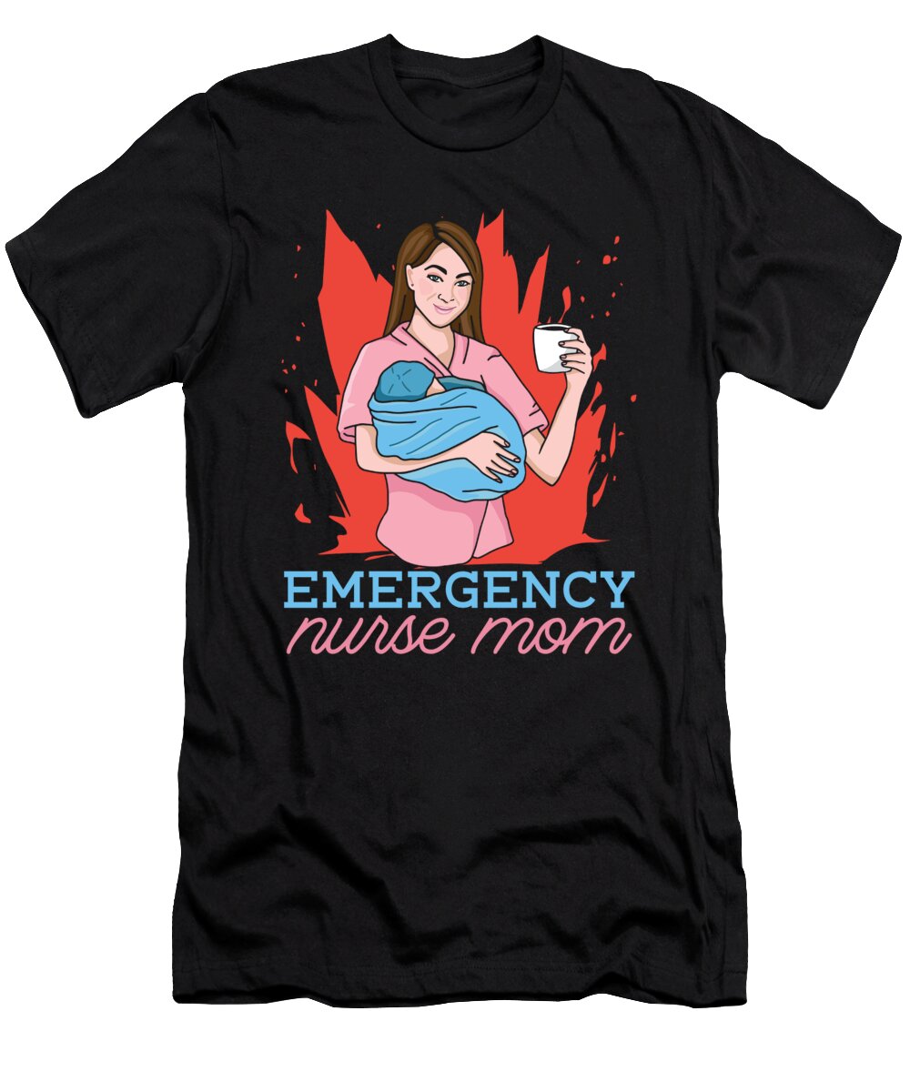 Nursing Mother Caretaker Hospital Emergency Nurse Crazy Squirrel T-Shirt