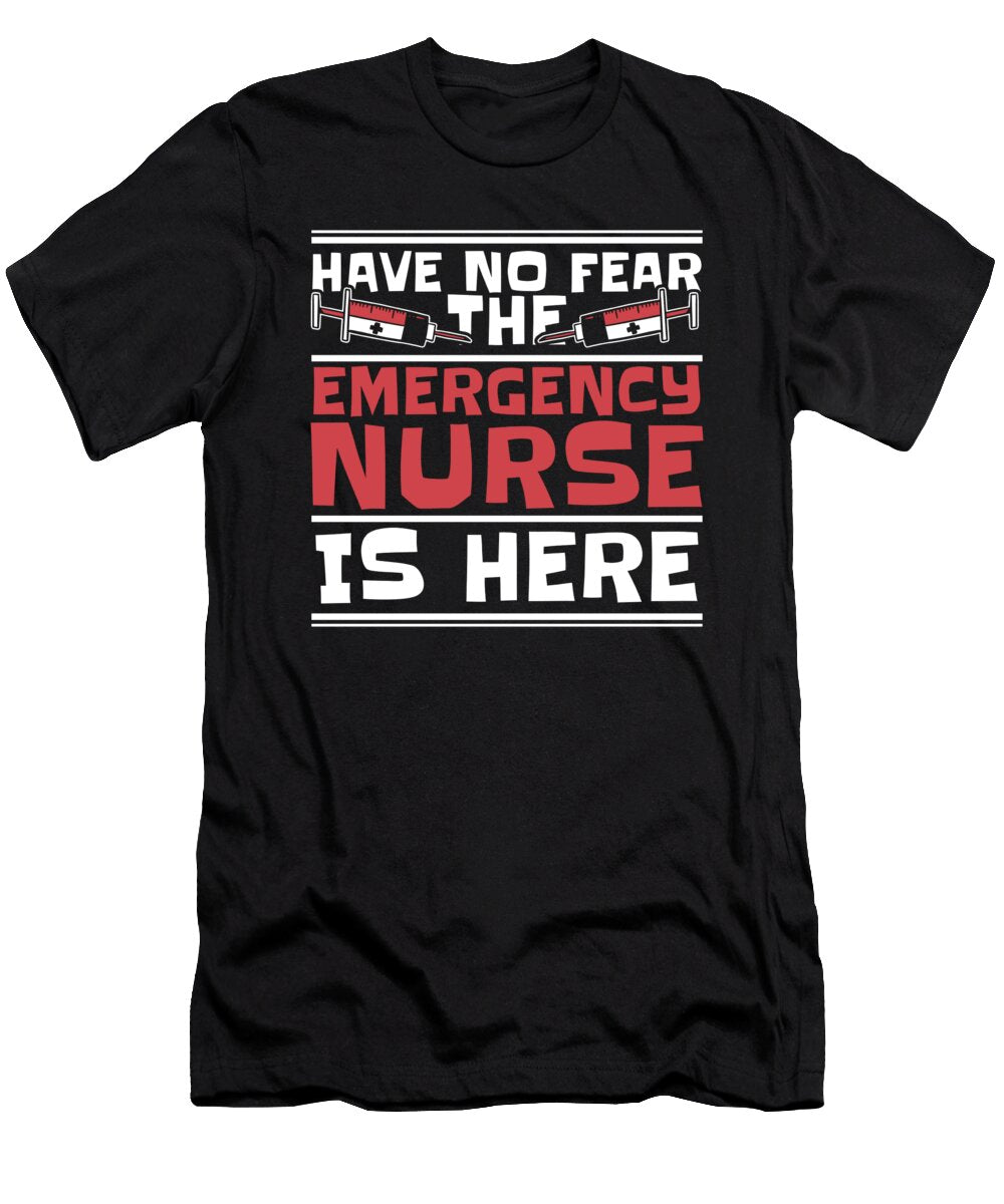 Nursing Needle Caretaker Hospital Emergency Nurse Crazy Squirrel T-Shirt