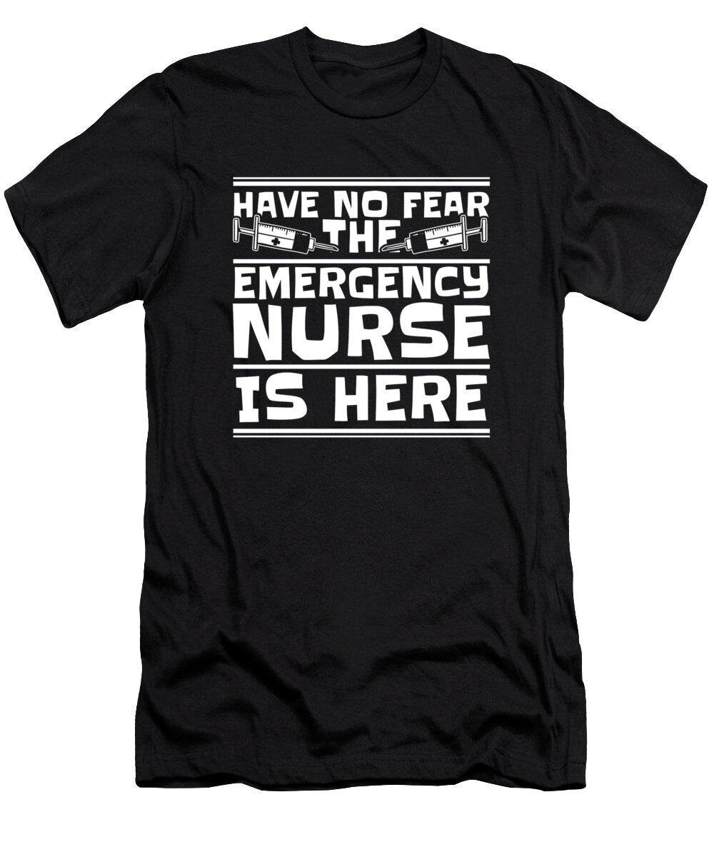 Nursing No Fear Hospital Caretaker Emergency Nurse Crazy Squirrel T-Shirt