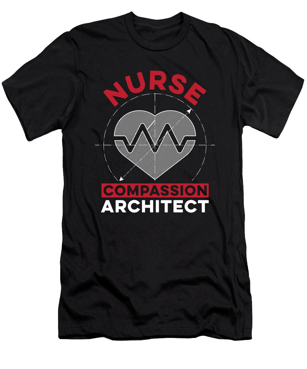 Nursing Nurse Caretaker Hospital Blueprint Crazy Squirrel T-Shirt