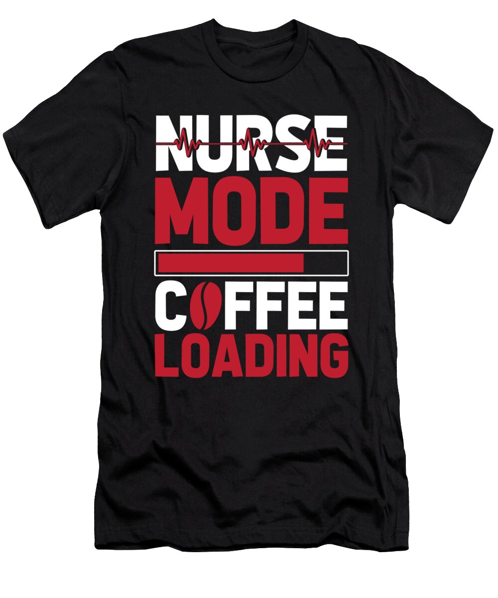 Nursing Nurse Caretaker Hospital Coffee Caffeine Crazy Squirrel T-Shirt