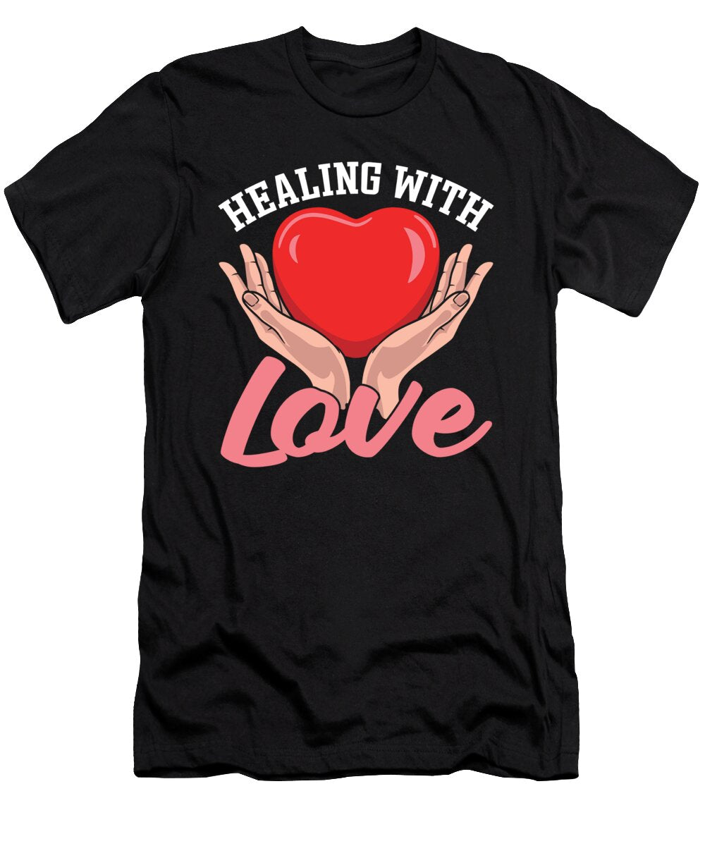 Nursing Nurse Caretaker Hospital Love Heart Crazy Squirrel T-Shirt