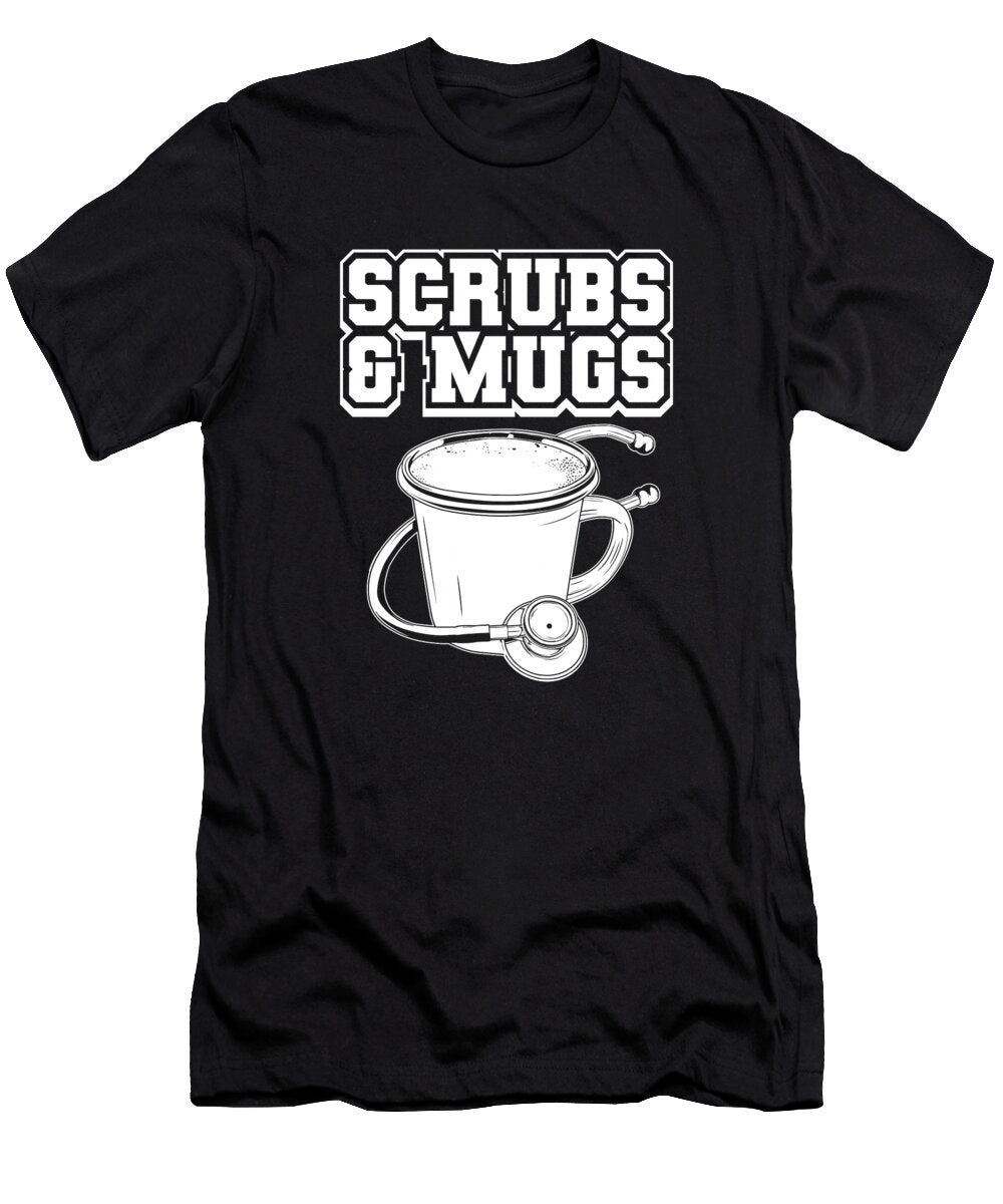 Nursing Nurse Hospital Caretaker Coffee Crazy Squirrel T-Shirt