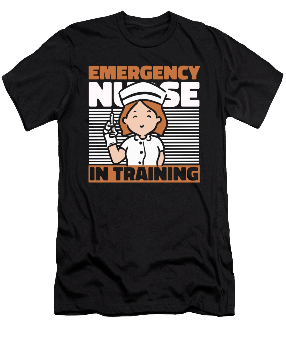 Nursing Training Hospital Caretaker Emergency Nurse Crazy Squirrel T-Shirt
