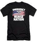 Nursing US Flag Hospital Caretaker Emergency Nurse Crazy Squirrel T-Shirt