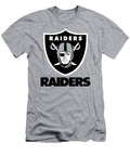 Oakland Raiders on an Abraded Steel Texture Movie Poster Prints T-Shirt