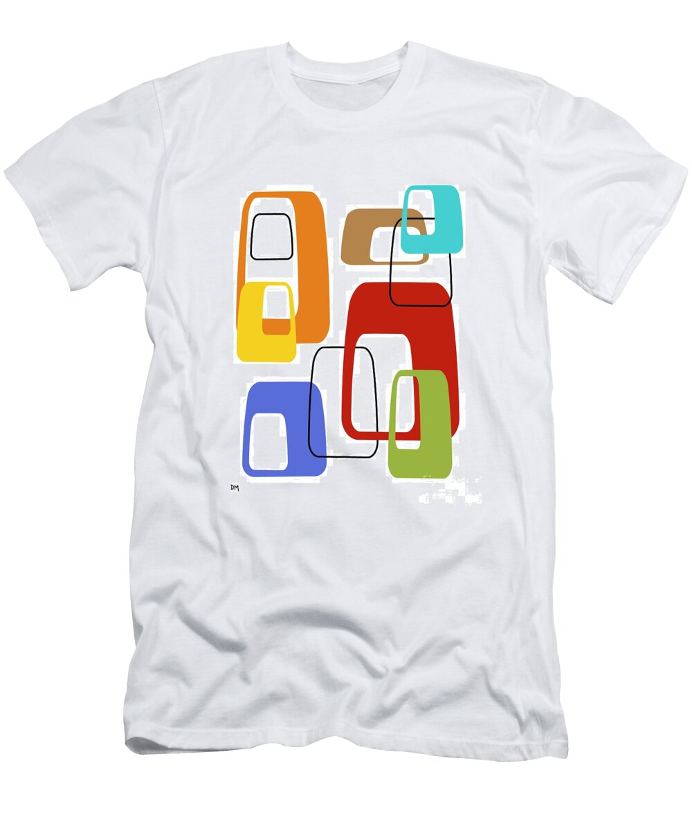 Oblongs on White 4 Donna Mibus T-Shirt
