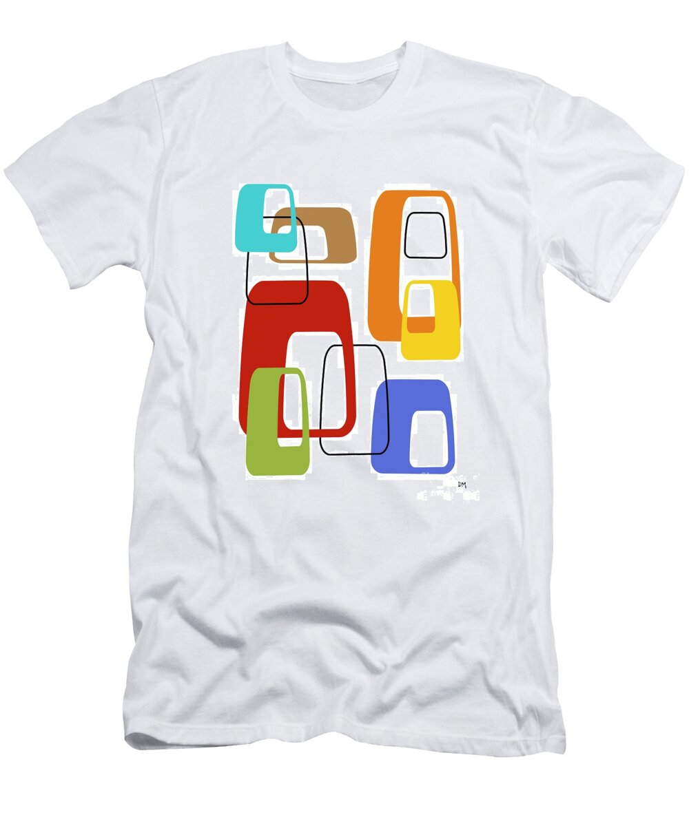 Oblongs on White Donna Mibus T-Shirt
