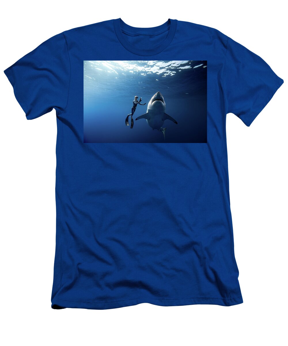 Ocean with Grandma White Shark Juan Sharks T-Shirt