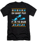 Oh What Fun It Is to Dive Ugly Christmas Sweater Thomas Larch T-Shirt