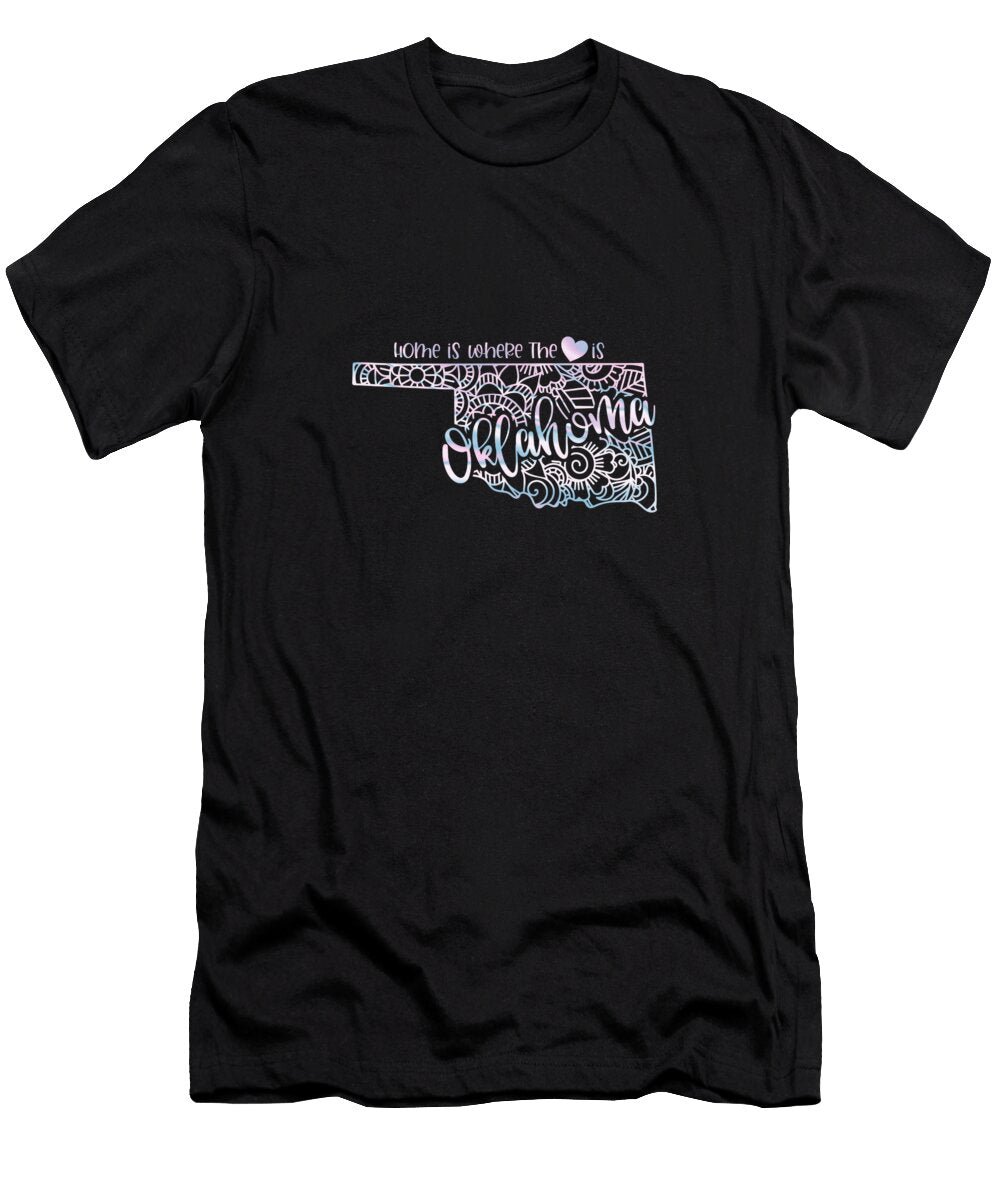 Oklahoma State Holographic Mandala Maps Sambel Pedes T-Shirt