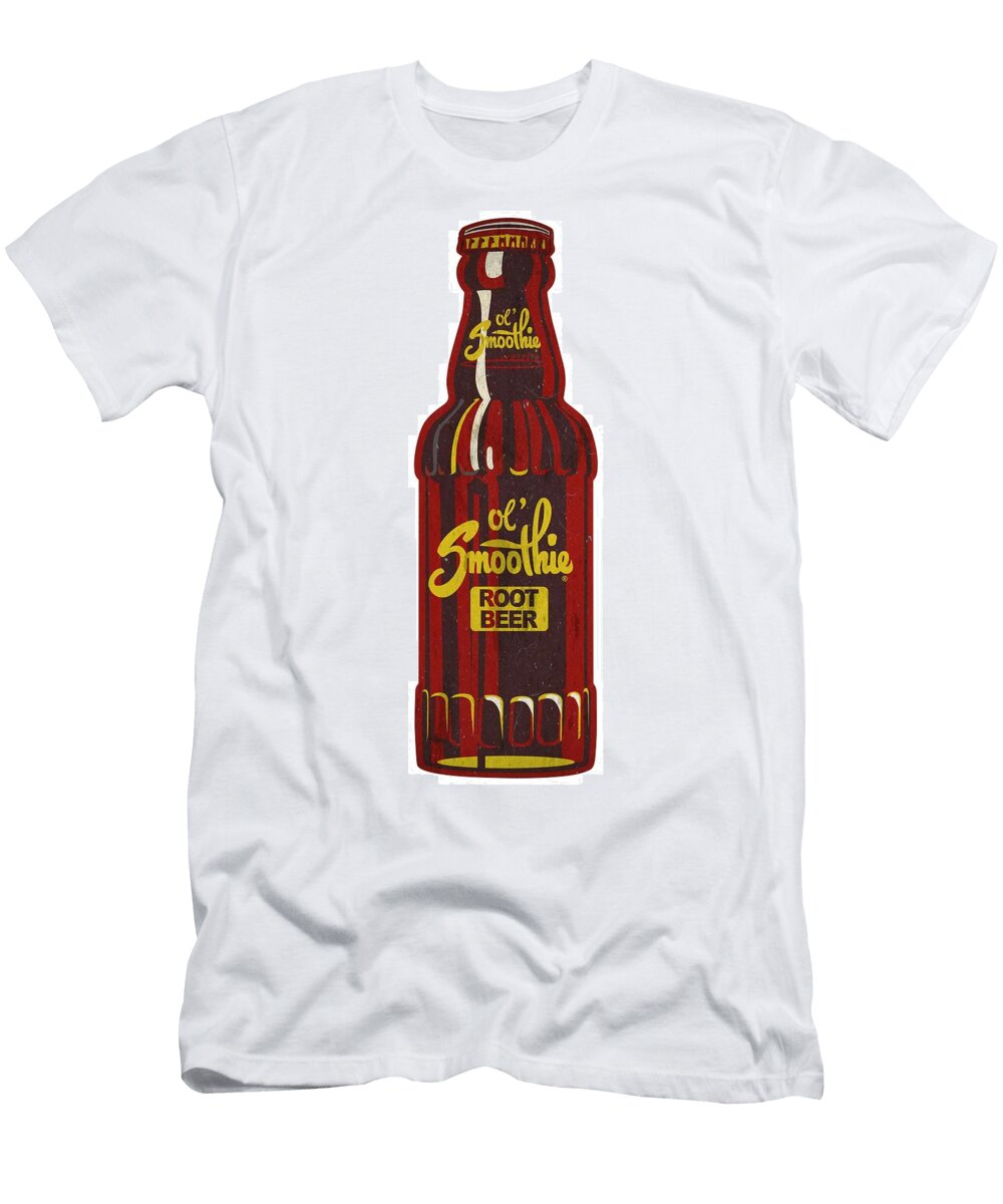 Ol Smoothie Root Beer Bottle Antique Soda Pop Soft Drink Advertisement Mgs038 Cody Cookston T-Shirt
