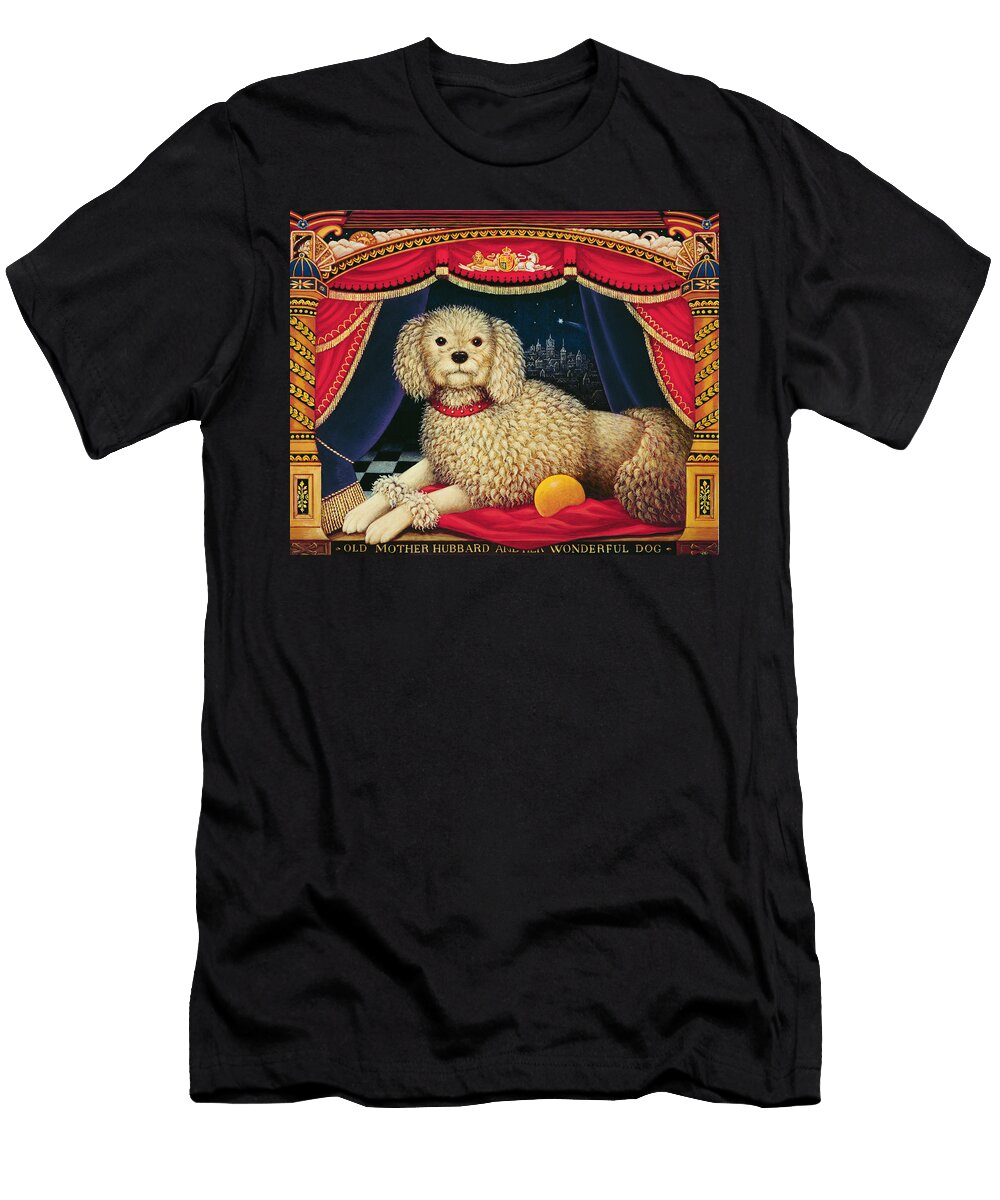 Old Mother Hubbards Wonderful Dog 1998 Oil Tempera on Panel Frances Broomfield T-Shirt