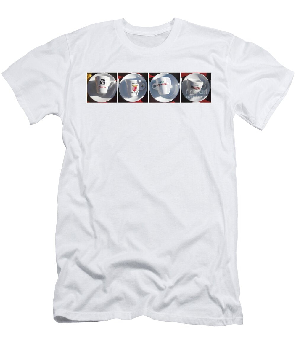 Old Vintage Italian Bar Espresso Coffee Cups Stefano Senise T-Shirt