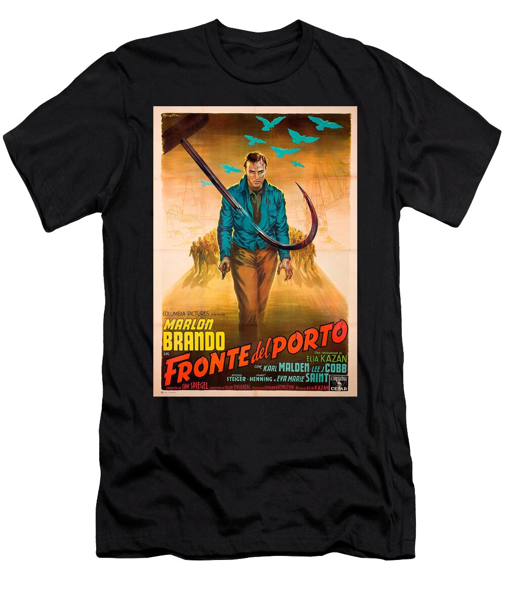 On the Waterfront Italian 1954 Original Movie Poster T-Shirt