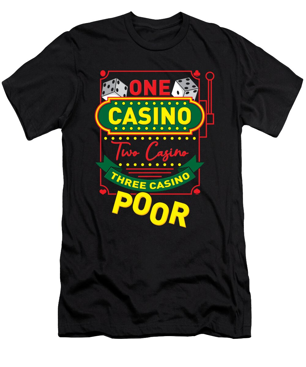 One Two Three Casino Gift David Schuele Art T-Shirt