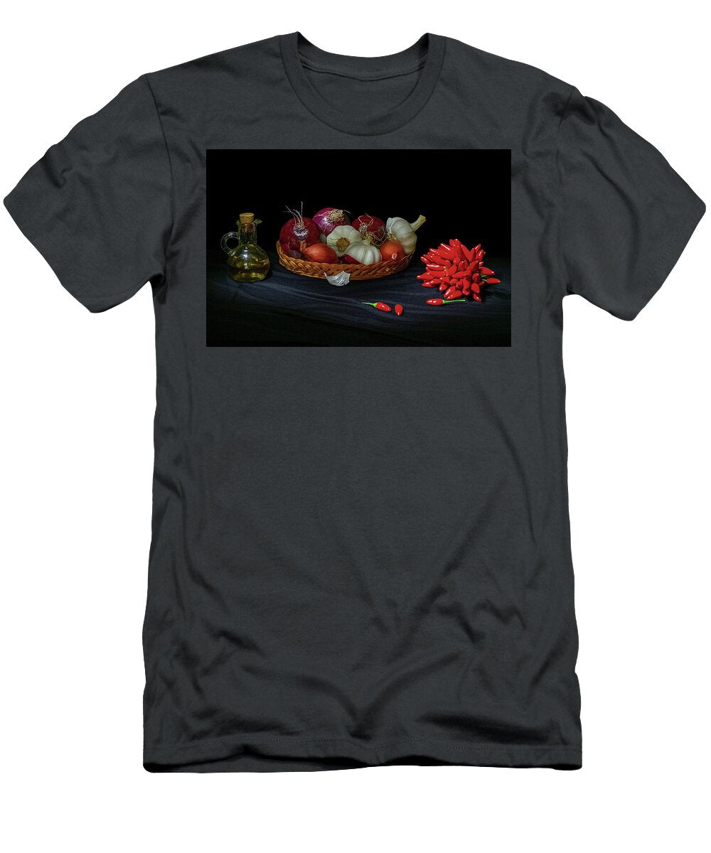 Onion Garlic Oil and Fresh Chili Pepper Loredana Gallo Migliorini T-Shirt