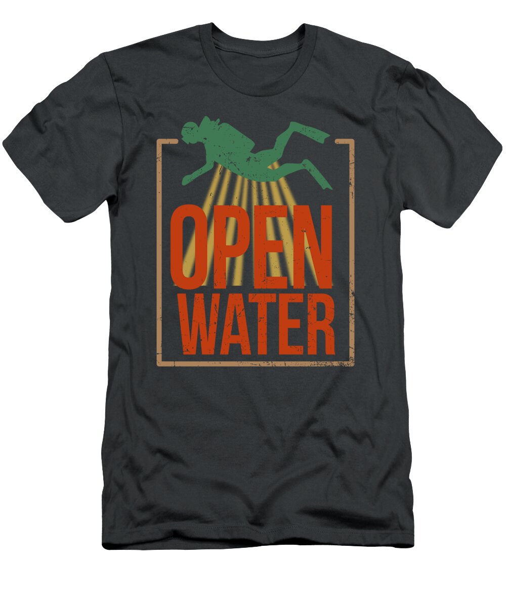 Open Water Diving for Men Women Kids Dive Guide Scuba Buddy Crazy Squirrel T-Shirt