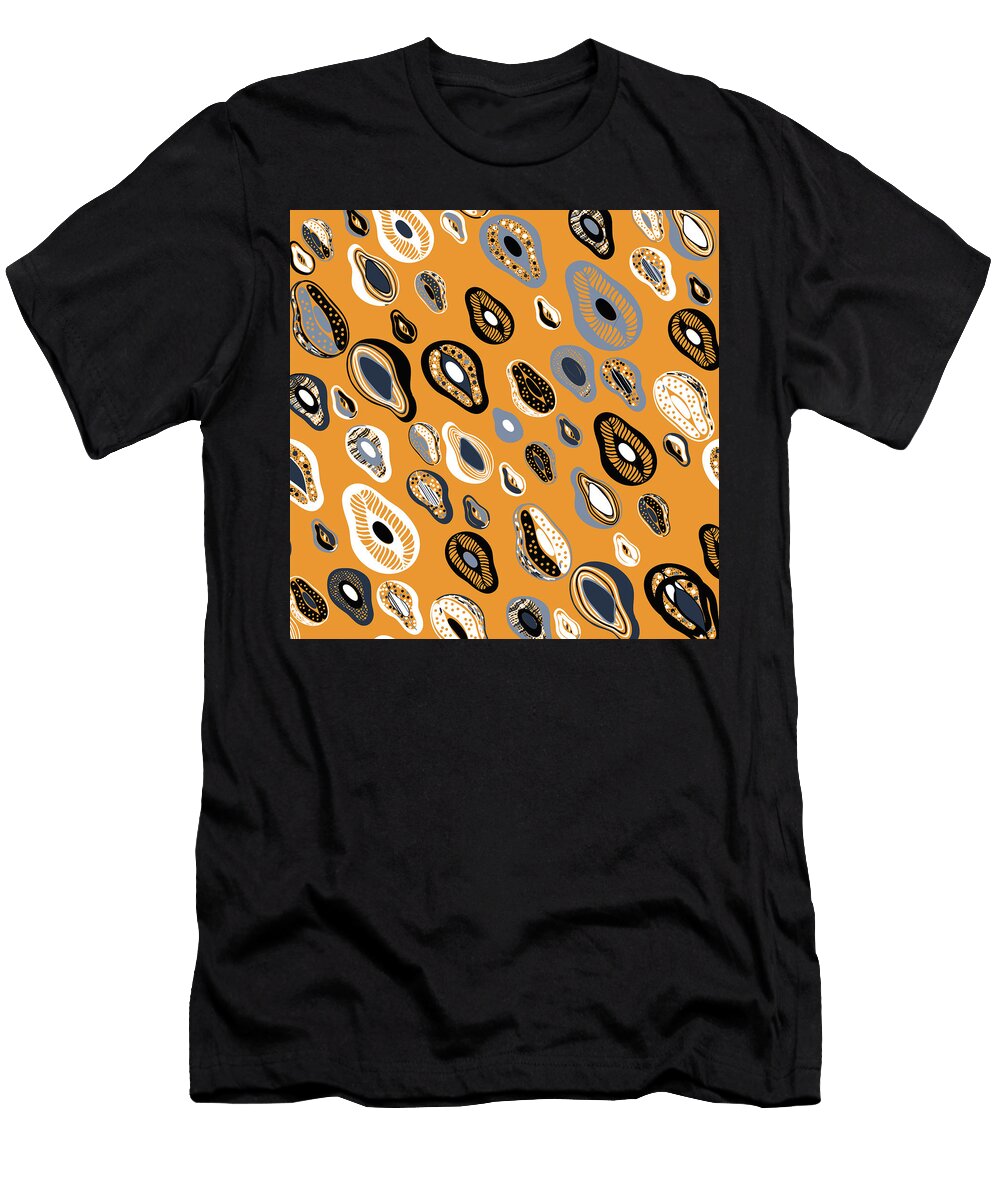 Organic Vegetarian Avocado Pattern Hand Drawn Style Julien T-Shirt