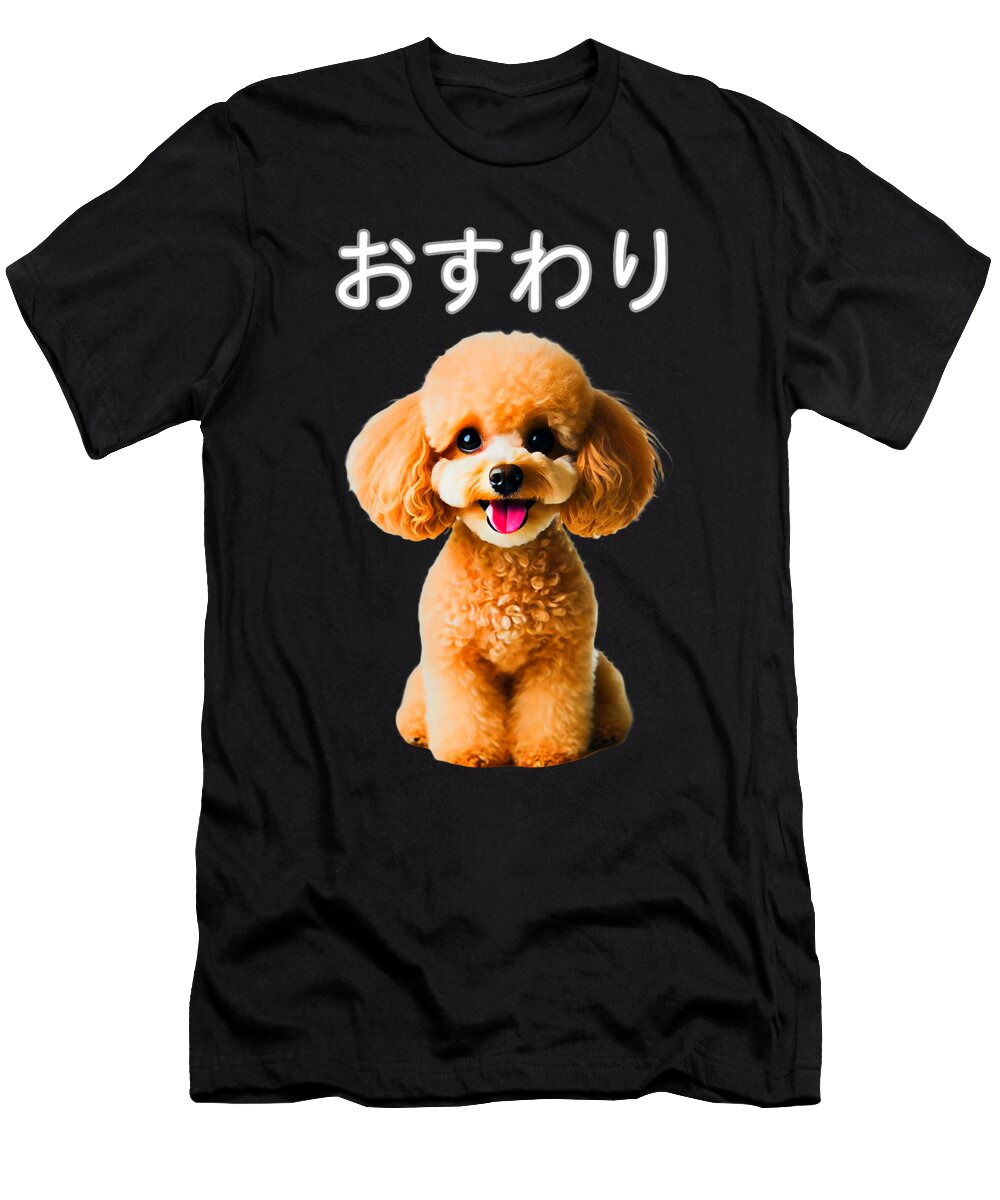 Osuwari Toy Poodle Sitdown Kawaii Japanese Cute Zyneu Gangd T-Shirt