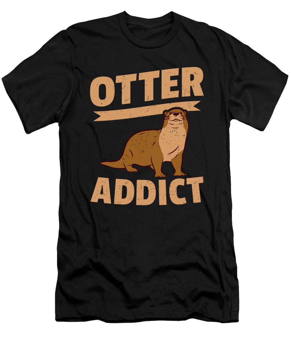 Otter Addict Sea Otters Colorfulsnow T-Shirt
