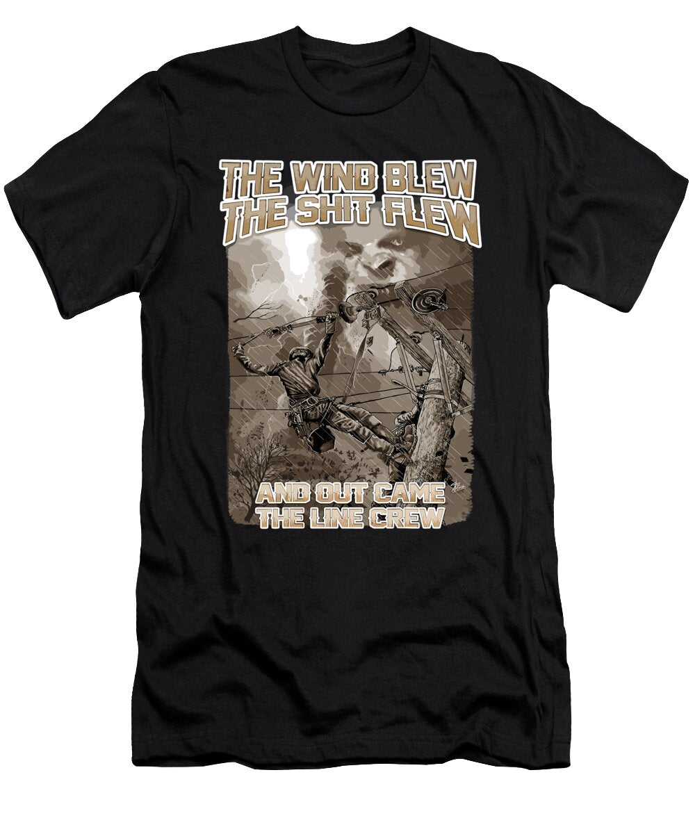 Out Came the Line Crew Electrical Lineman 1 T-Shirt