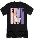 Overcome Hardship Kids 5 Year Old Cute Llama Alpaca Birthday Girl 5th B Day Cute Gifts Ezone Prints T-Shirt