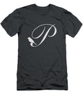P in Light Gray Bird and Script Custom Home Fashions T-Shirt