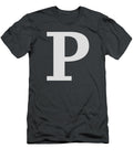 P in Light Gray Typewriter Style Custom Home Fashions T-Shirt