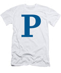 P in Sega Blue Typewriter Style Custom Home Fashions T-Shirt