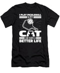 Paddle Cat Sport Pickle Ball Pickleball Crazy Squirrel T-Shirt
