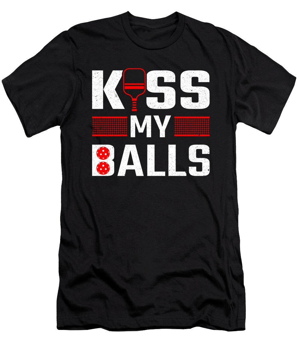 Paddle Kiss My Balls Pickleball Player Pickleball Colorfulsnow T-Shirt