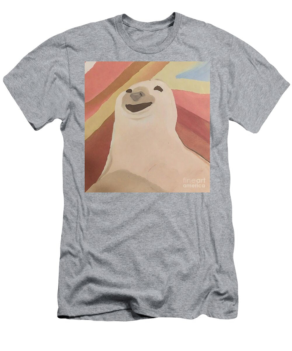 Painting Alpaca Animal Cute Cartoon Illustration N Akkash T-Shirt