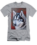 Painting Husky Animal Portrait Illustration Art B N Akkash T-Shirt