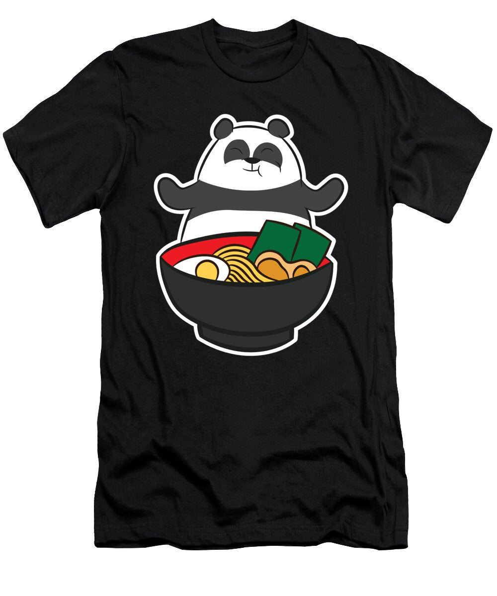 Panda Bear Love Ramen Cat Japanese Ramen Noodles Panda Eq Designs T-Shirt