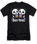 Pandas Enjoying Bubble Tea Joanna Redesiuk T-Shirt