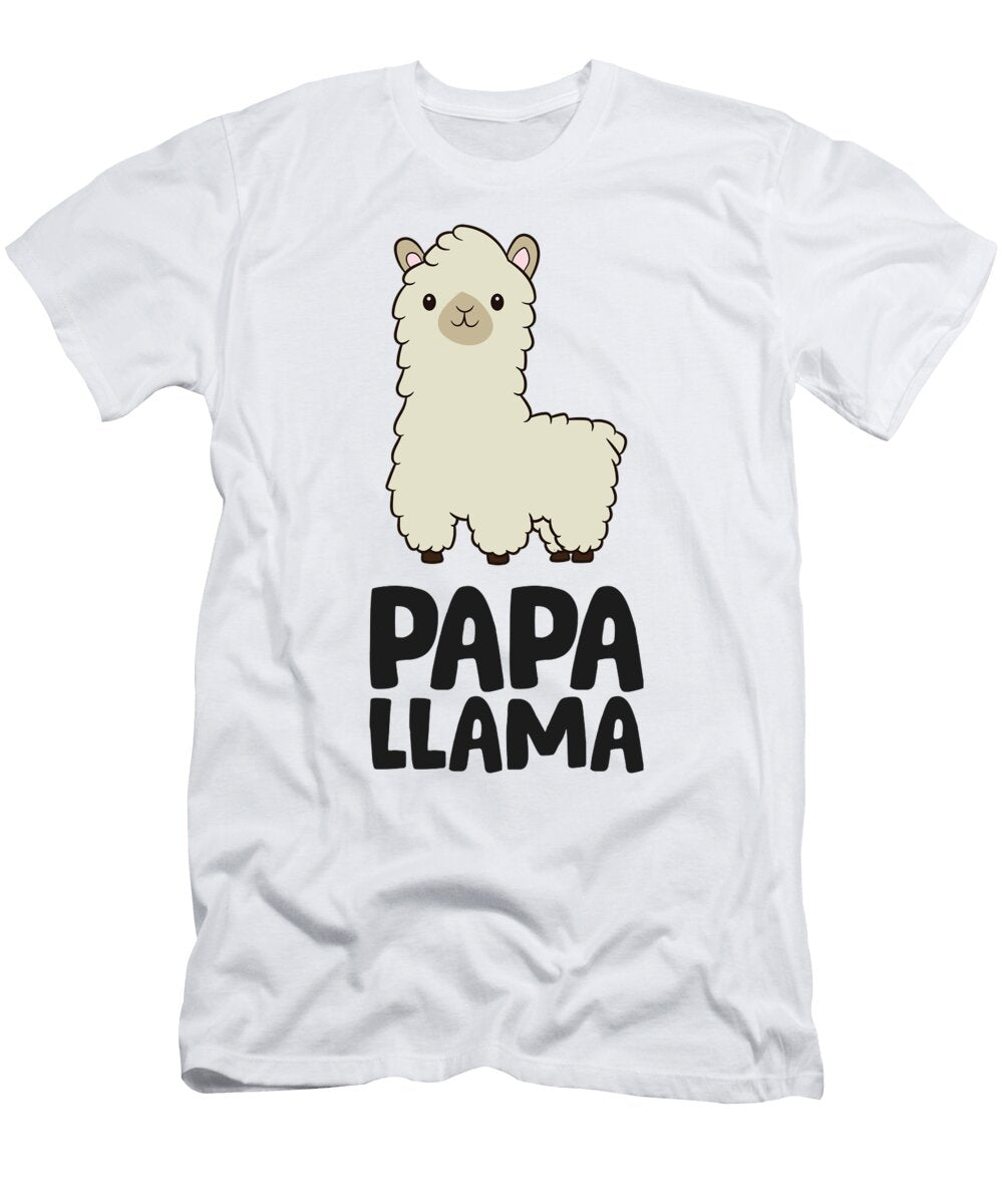 Papa Llama Men Boys Llama Gift Papa Llama Eq Designs T-Shirt