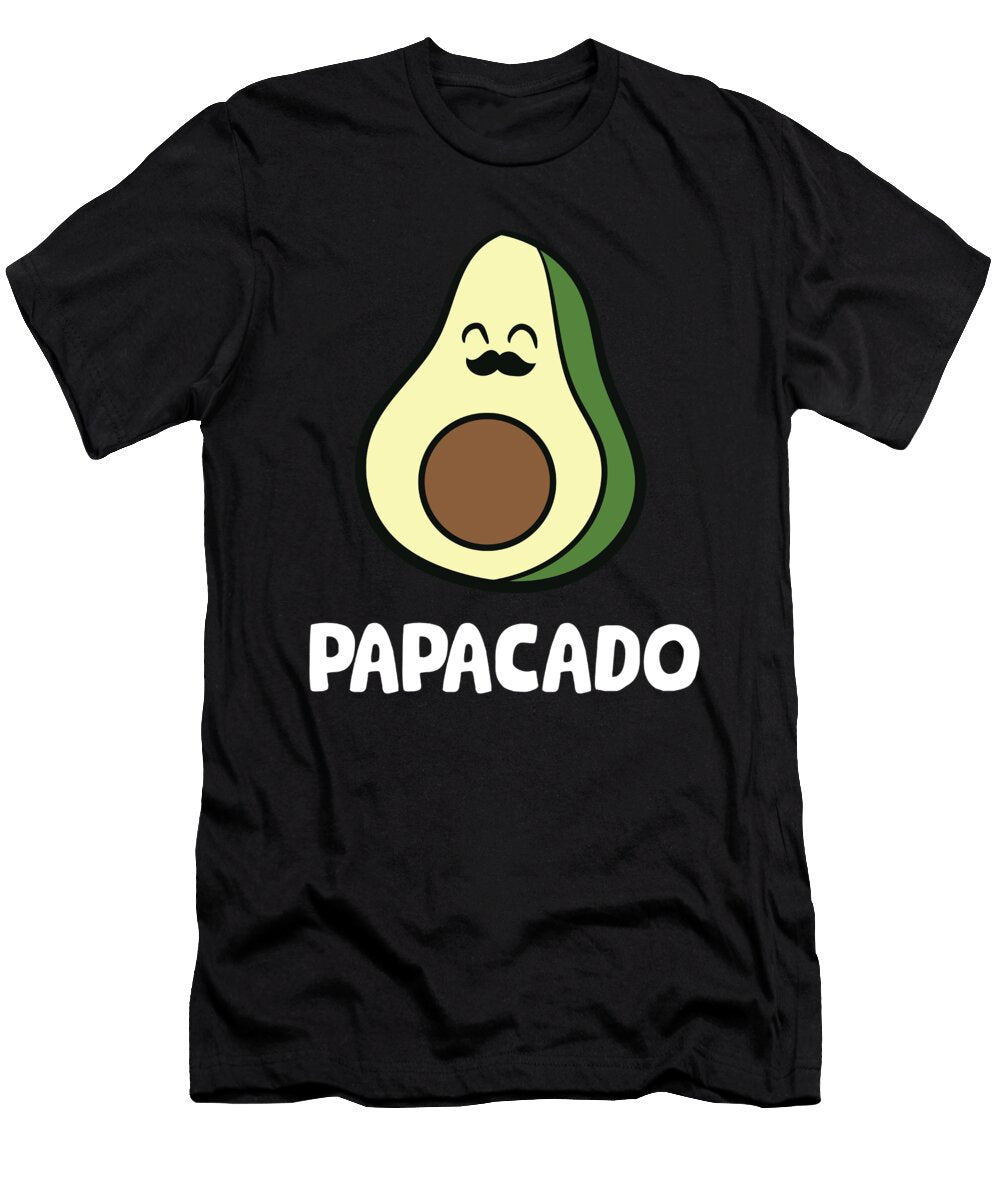 Papacado Avocado Dad Vegan Guacamole Avocado Eq Designs T-Shirt