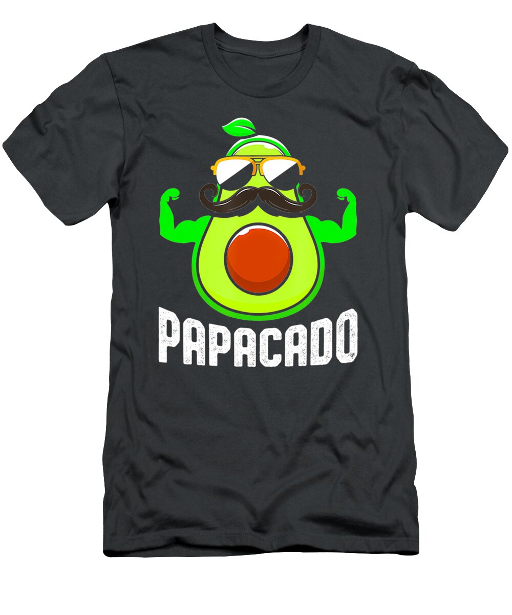 Papacado Funny Avocado Dad Husband Fathers Day Handsley Nguyen T-Shirt