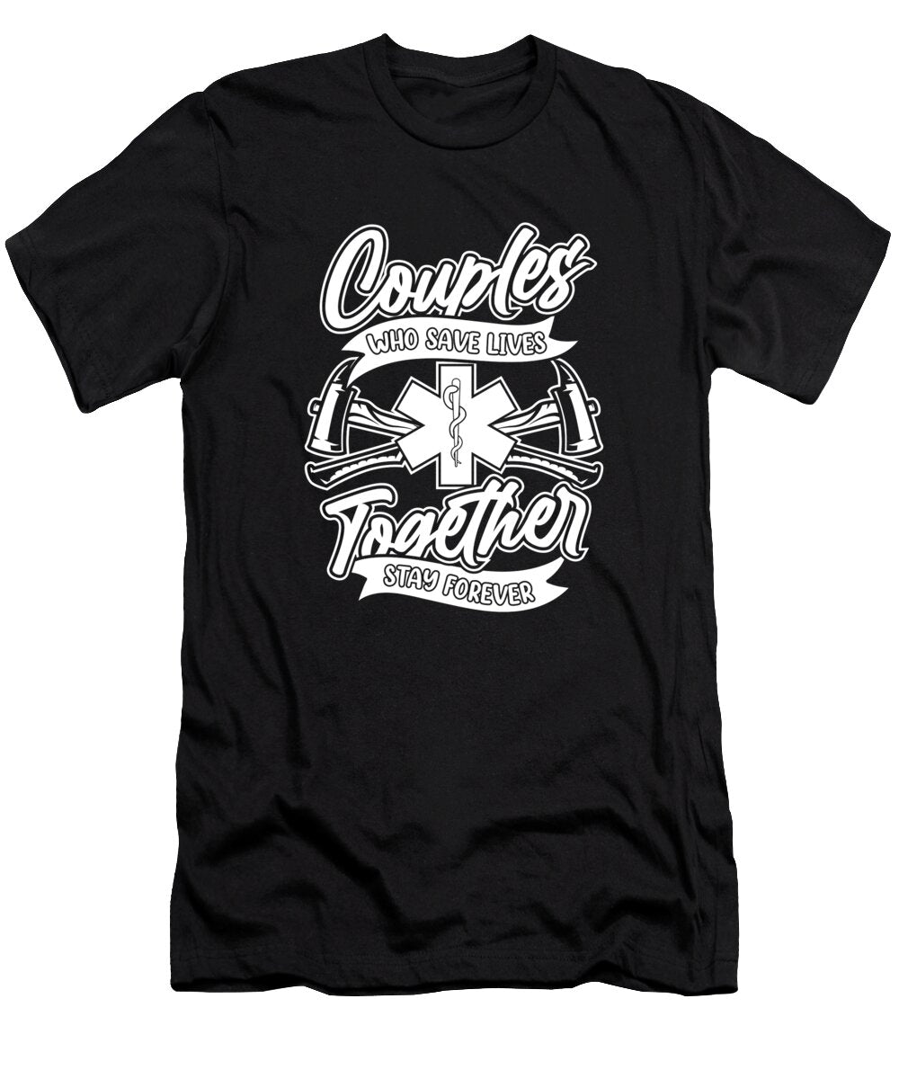 Paramedic Couple First Responder Medic Emt Crazy Squirrel T-Shirt