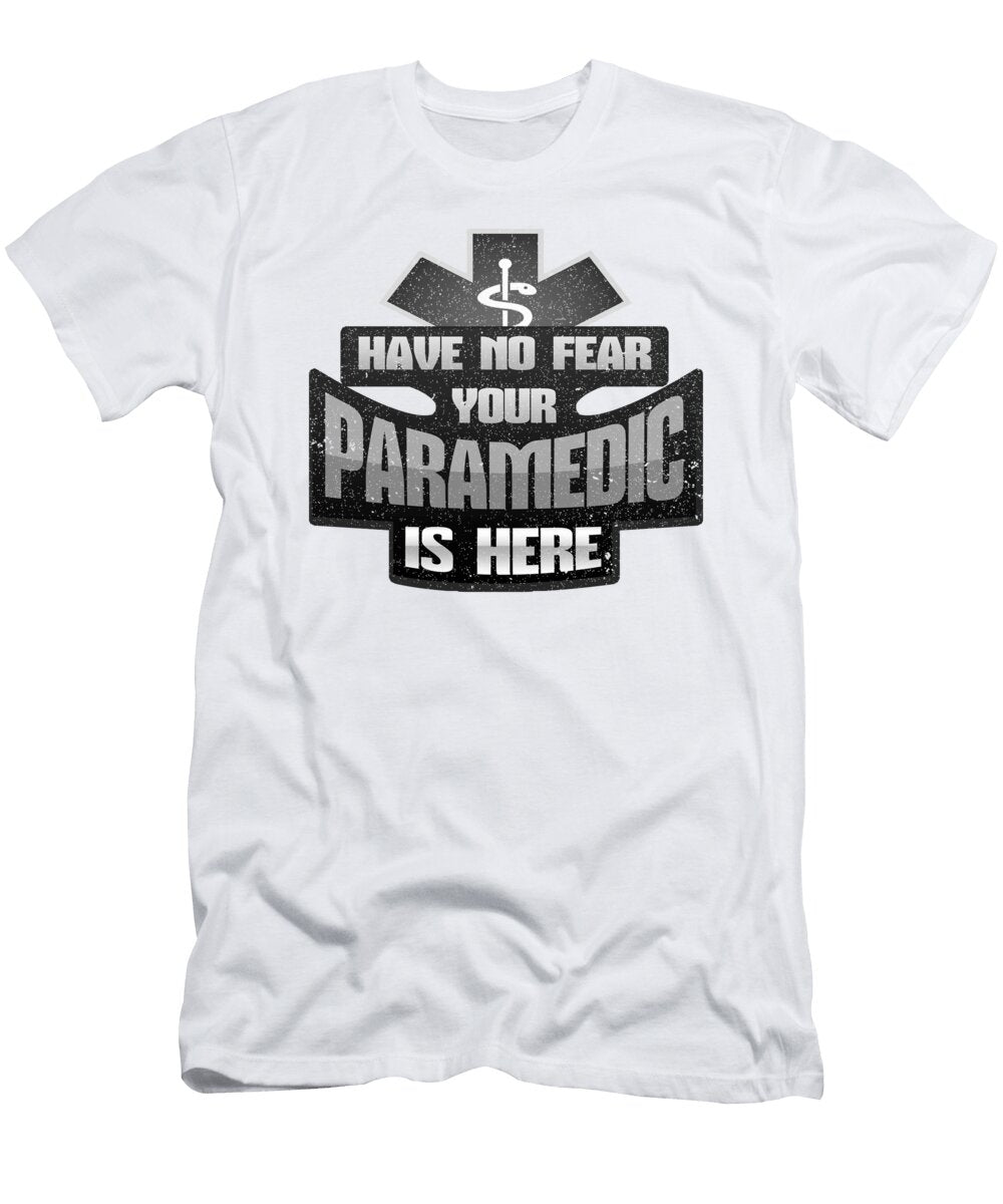 Paramedic Emt No Fear Paramedic Is Here Kanig Designs T-Shirt