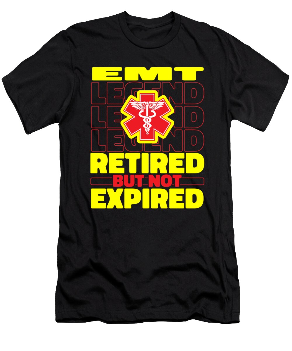 Paramedic Retired First Responder Medic Emt Crazy Squirrel T-Shirt