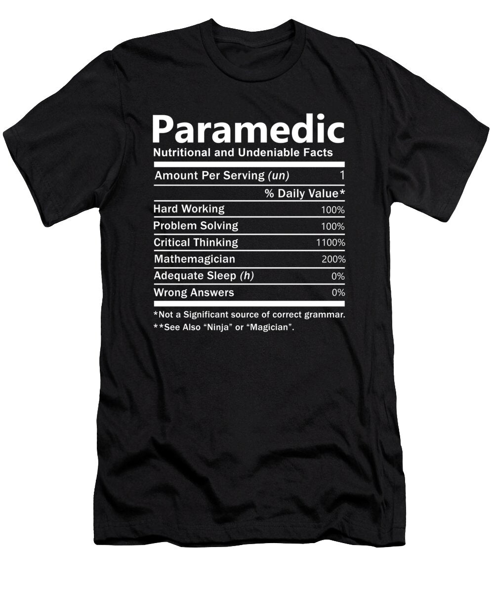 Paramedic Nutrition Factors Gift Item Shi Hu Kang T-Shirt